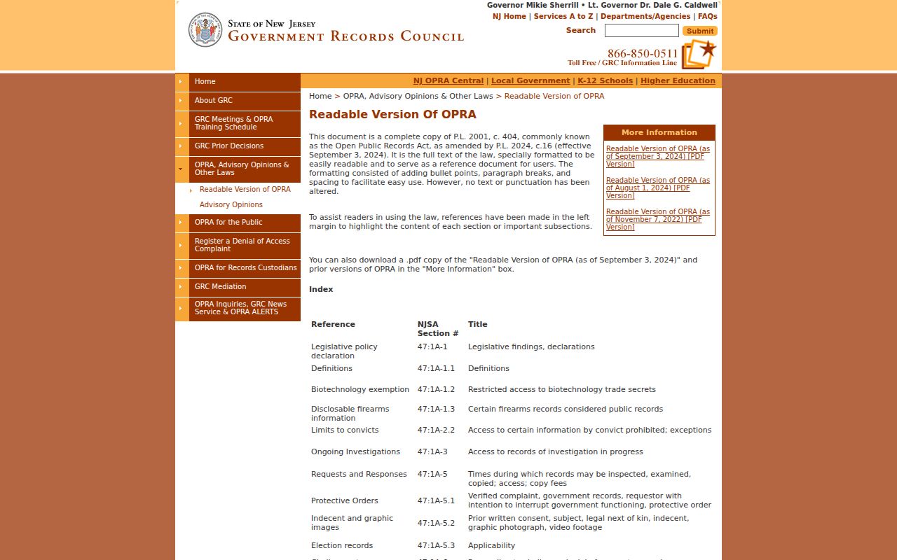 Passaic residents directory New Jersey OPRA source