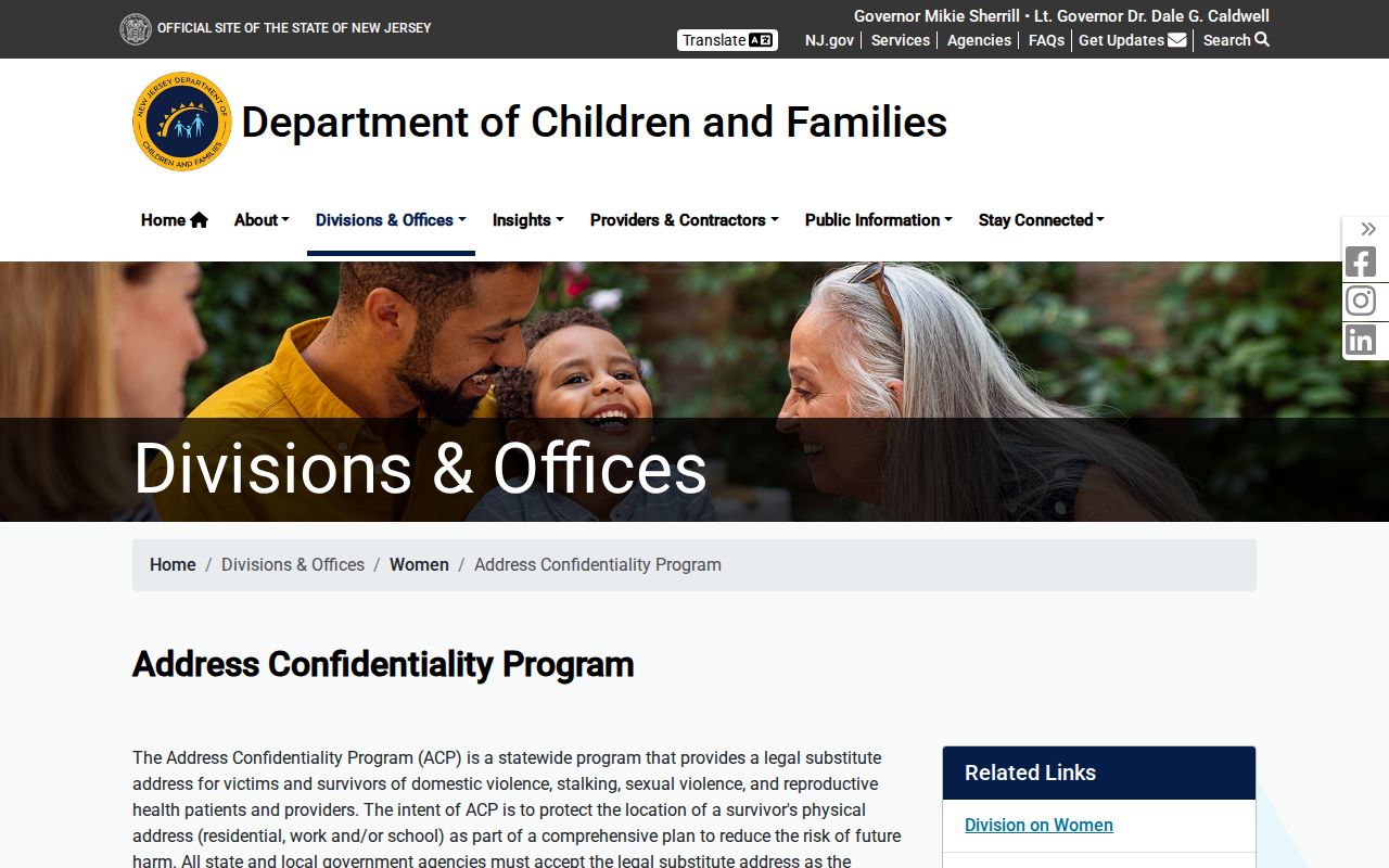 Passaic neighbors New Jersey Address Confidentiality Program
